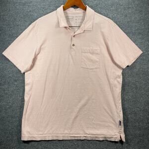 Patagonia Conversion Polo Shirt Men's XL Pink Striped Organic Casual READ